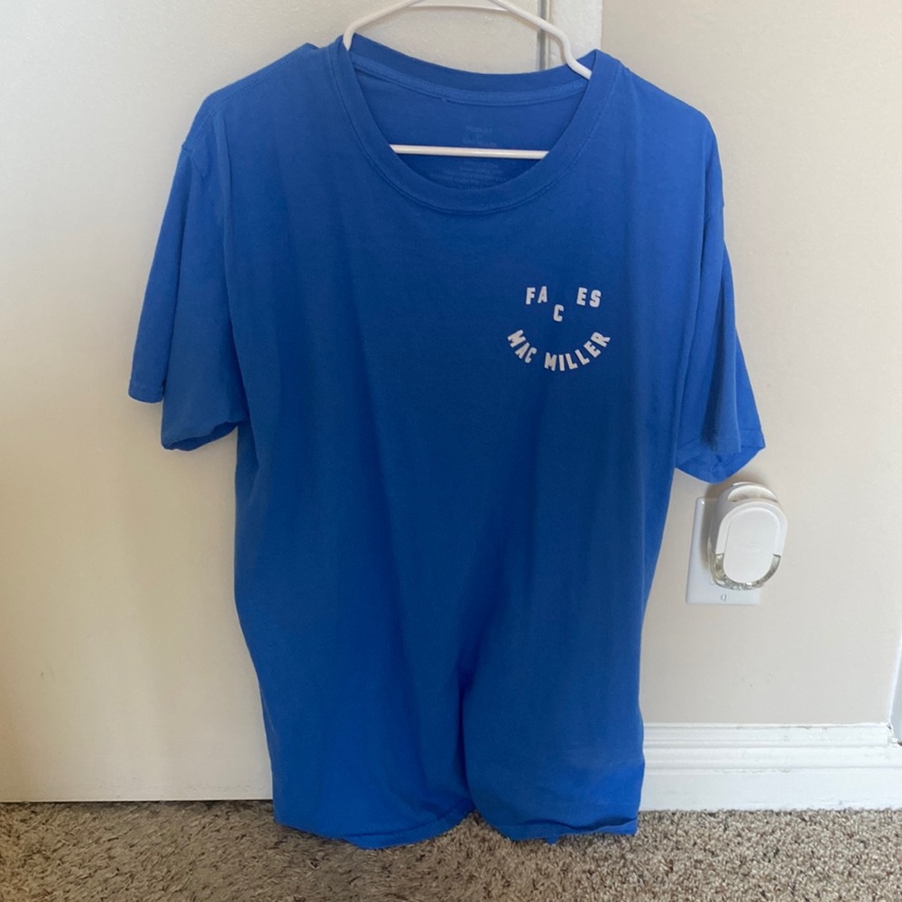 Mac Miller Blue Faces T Shirt - Size L